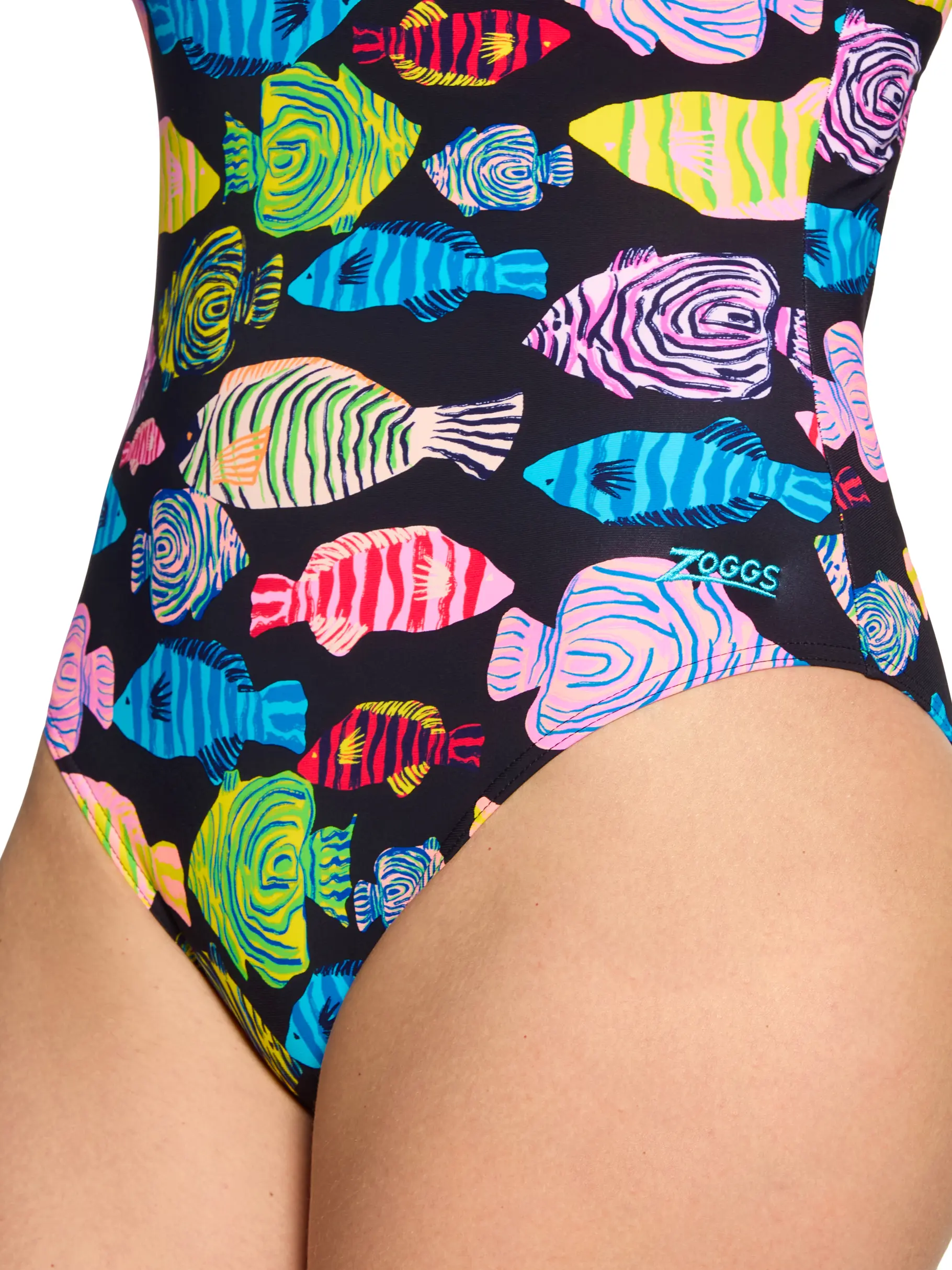 , view full size image of Front view of Product detail - Womens Sea Tribe Silver Lined Strikeback Swimsuit SEAT