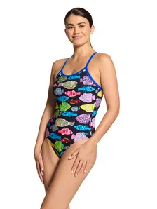 Display front view 4 of Product detail - Womens Sea Tribe Silver Lined Strikeback Swimsuit SEAT