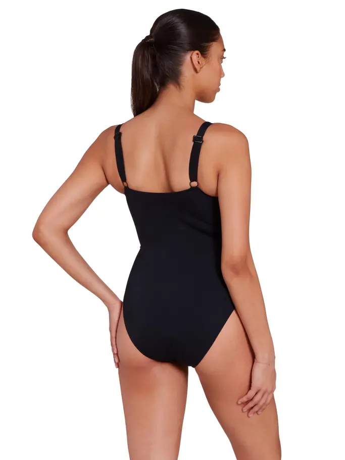 Sale,Clearance, view full size image of Front view of Product detail - Womens Seafarer Adjustable Classicback Swimsuit SEAF
