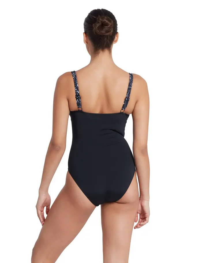 Out of Stock, Ver imagen de tamaño completo de Vista frontal de Product detail - Stellar Adjustable Classic Back One Piece Swimsuit STL