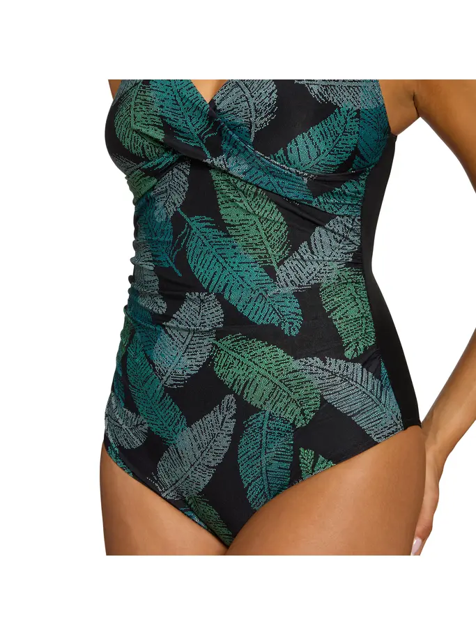 New, view full size image of Front view of Product detail - Womens Evergreen Mystery Classicback Swimsuit EVER