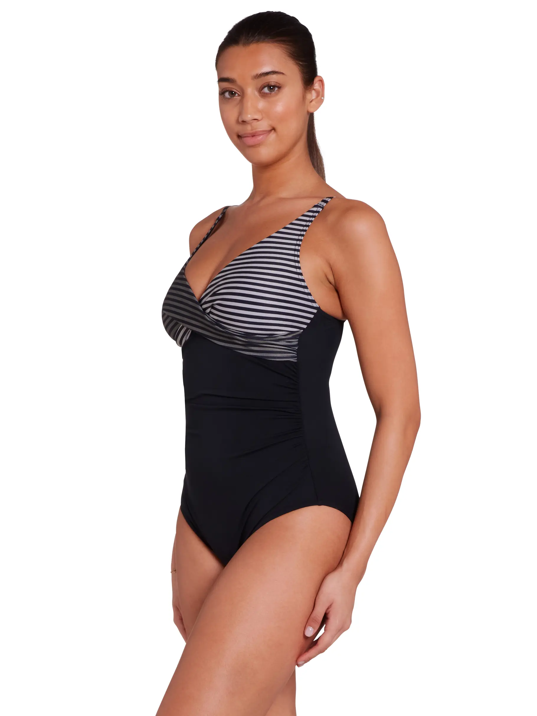 Sale,Clearance, view full size image of Front view of Product detail - Seafarer Mystery Classicback Swimsuit SEAF
