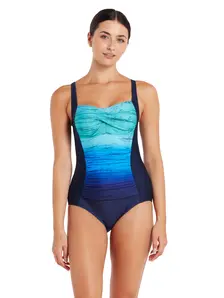 Display front view 1 of Product detail - Honor Ruched Front One Piece Swimsuit HONO
