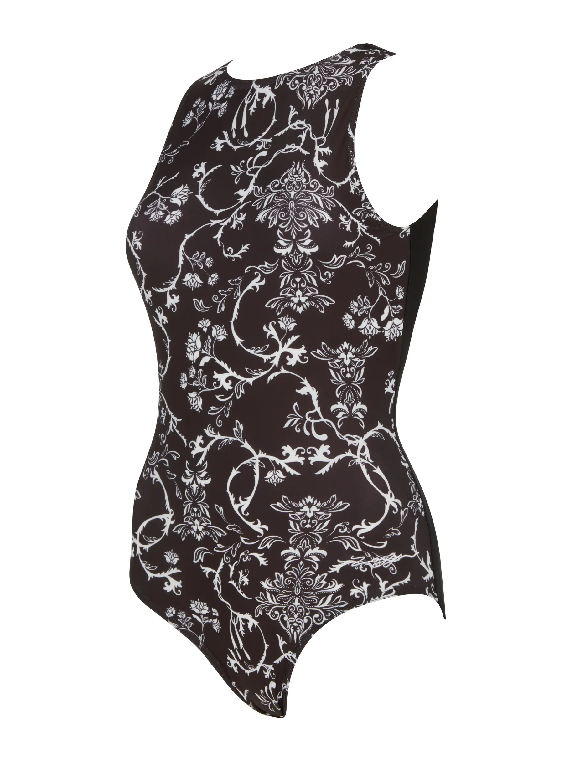 Sale, view full size image of Front view of Product detail - Classique Hi Front Swimsuit CLAS