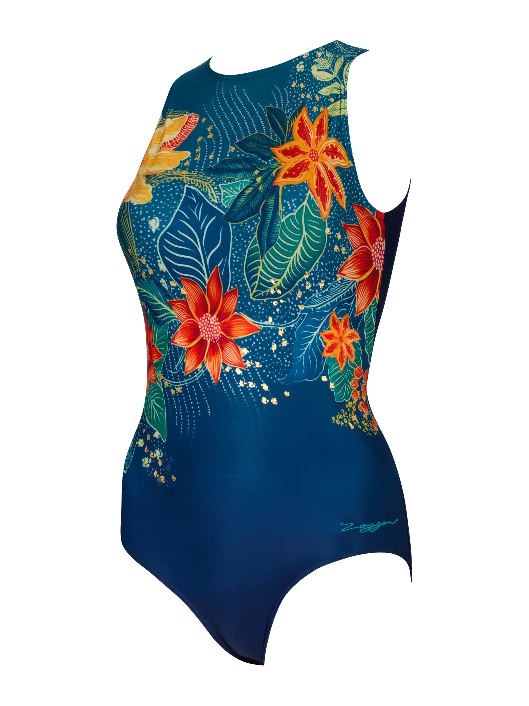 New, view full size image of Front view of Product detail - Womens Mandira Hi Front Swimsuit MAND
