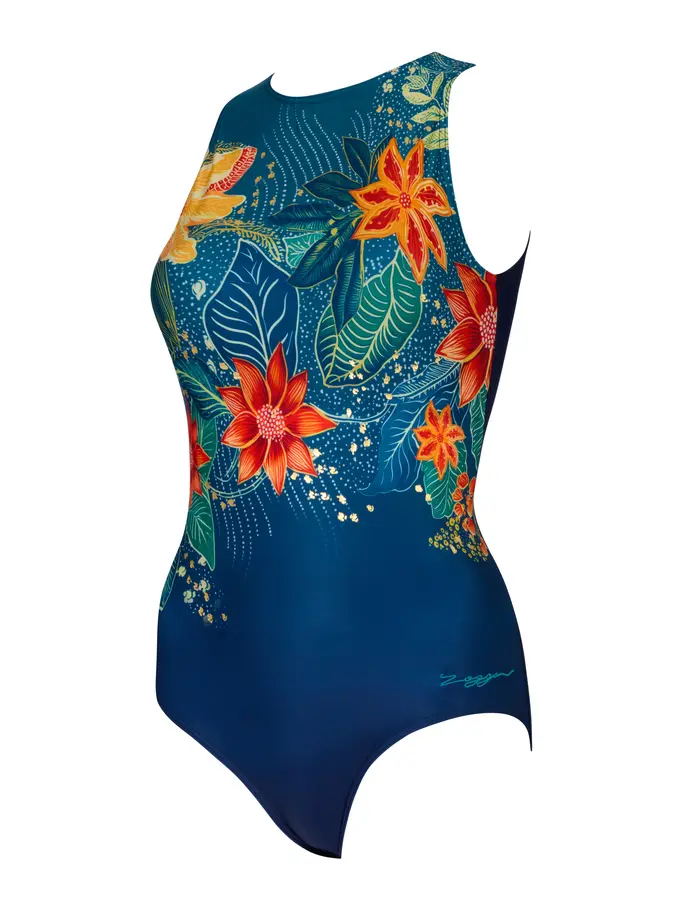 Sale,Clearance, view full size image of Front view of Product detail - Womens Mandira Hi Front Swimsuit MAND