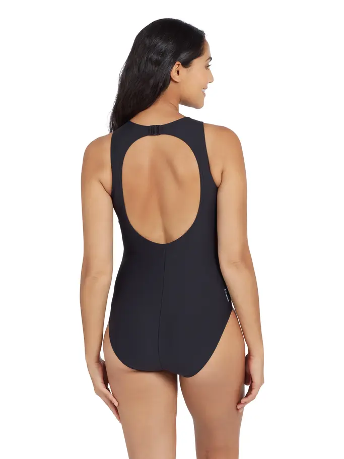 Out of Stock, Ansicht Großes Bild der Vorderseite Product detail - Spring Blossom Hi Front One Piece sparkblue
