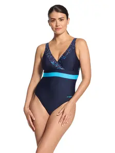 Display front view 1 of Product detail - Womens Boronia Square Back One Piece Swimsuit BORO