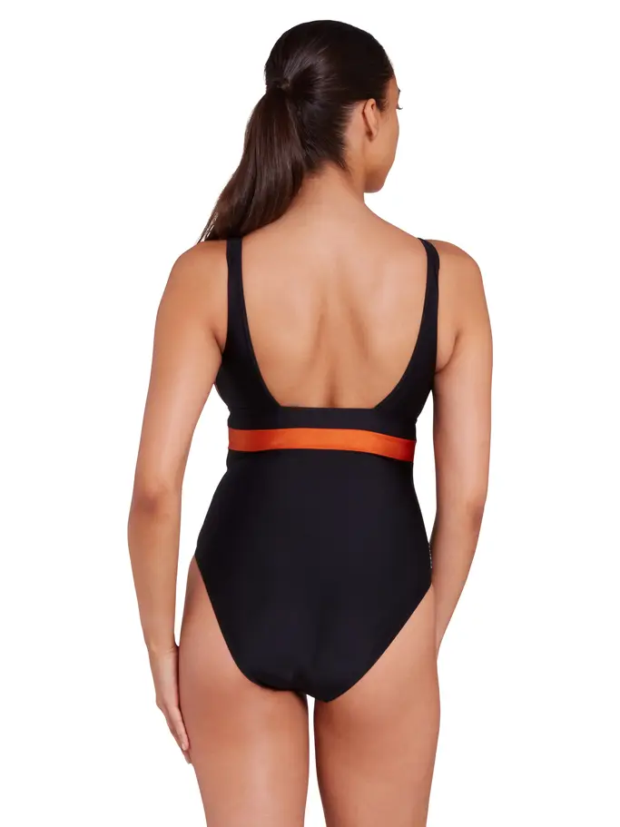 Sale,Clearance, view full size image of Front view of Product detail - Dream Square Back Swimsuit DREA