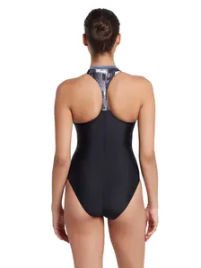 Display front view 2 of Product detail - Shimmer Zip One Piece Swimsuit SHMM