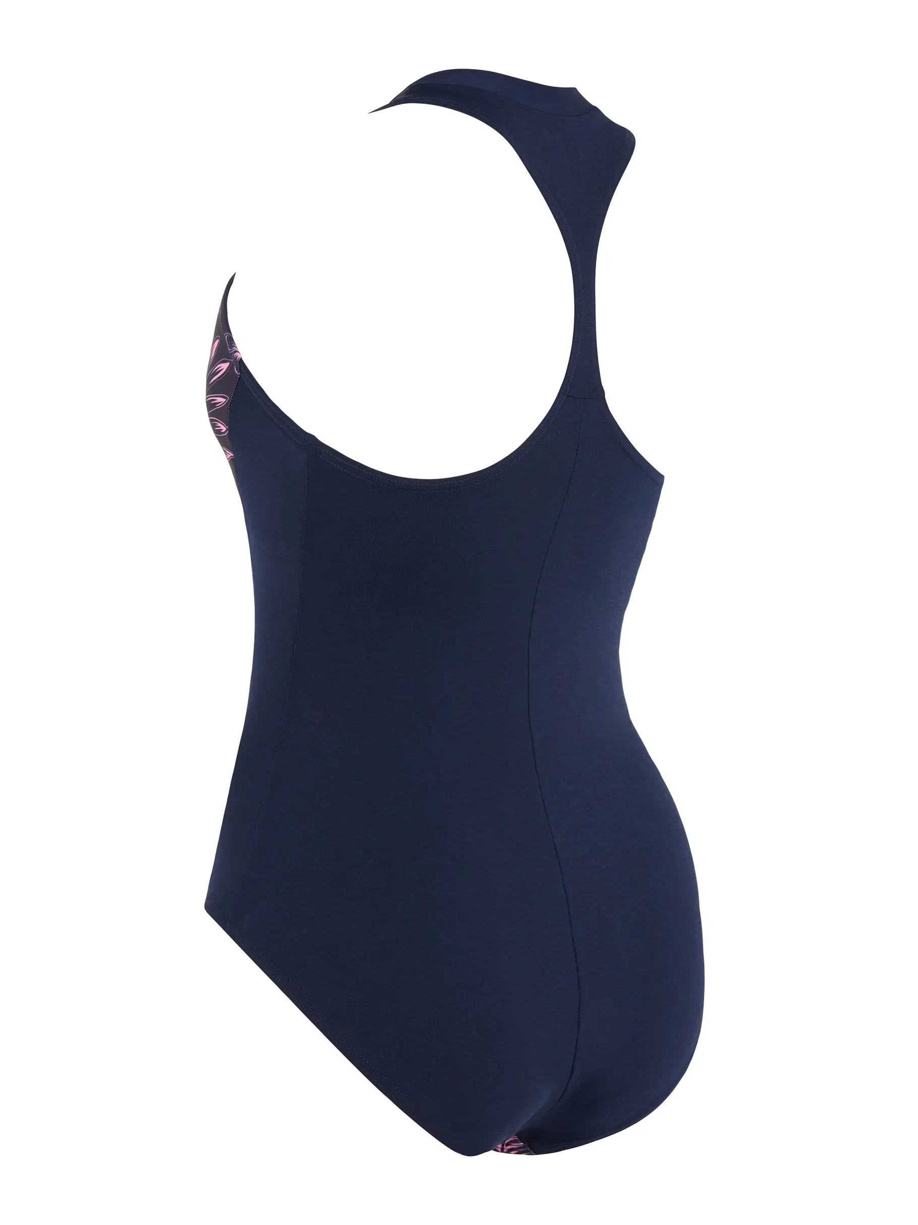 Out of Stock,Sale, Ansicht Großes Bild der Vorderseite Product detail - Sunset Bloom Zip One Piece Swimsuit SNBL