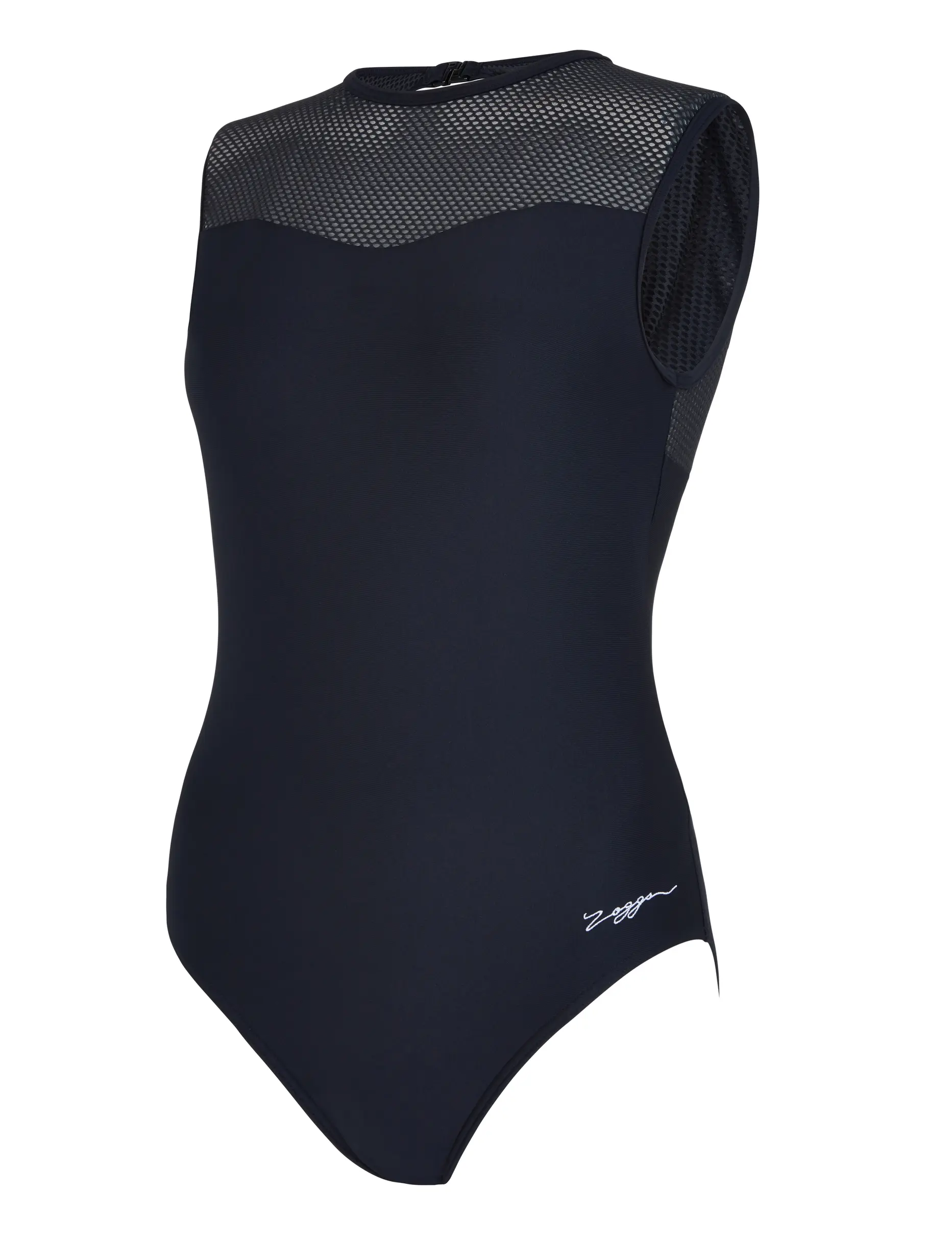 Out of Stock,Sale, visualizzare l'immagine full size della vista frontale di Product detail - Mesh Wide Hi Front Swimsuit black