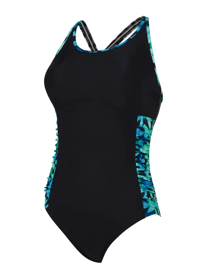 Sale,Clearance, view full size image of Front view of Product detail - Cyber Multiway One Piece Swimsuit CYBE