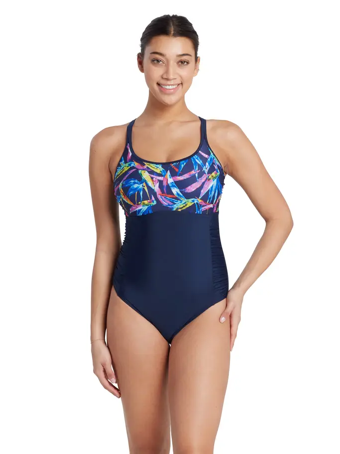 Neon Crystal Multiway One Piece Swimsuit