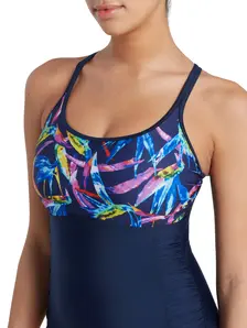 Display front view 4 of Product detail - Neon Crystal Multiway One Piece Swimsuit NNCR