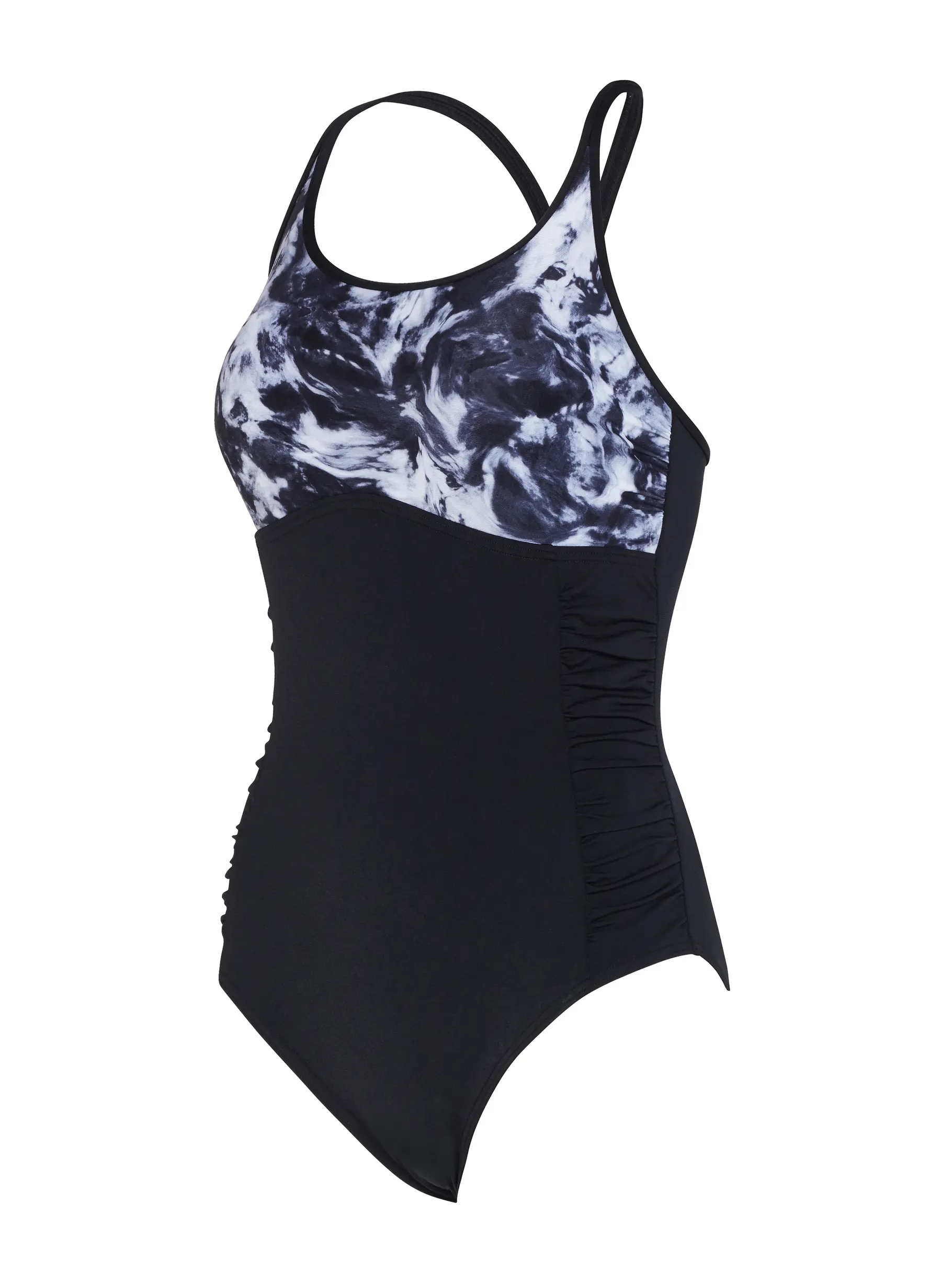 Sale,Clearance, view full size image of Front view of Product detail - Marble Multiway One Piece Swimsuit MRB