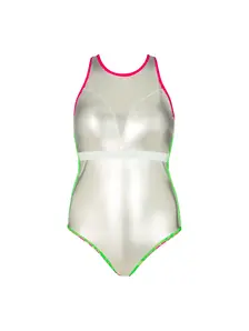 Display front view 5 of Product detail - Womens Undersea Magic Green Crossback Swimsuit UNGN