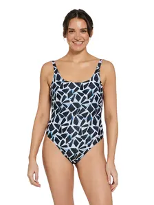 Display front view 1 of Product detail - Womens Moonstone Sleekback Swimsuit MOON