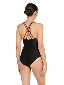 Display front view 3 of Product detail - Womens Inferno Panel Crossback Swimsuit INFE