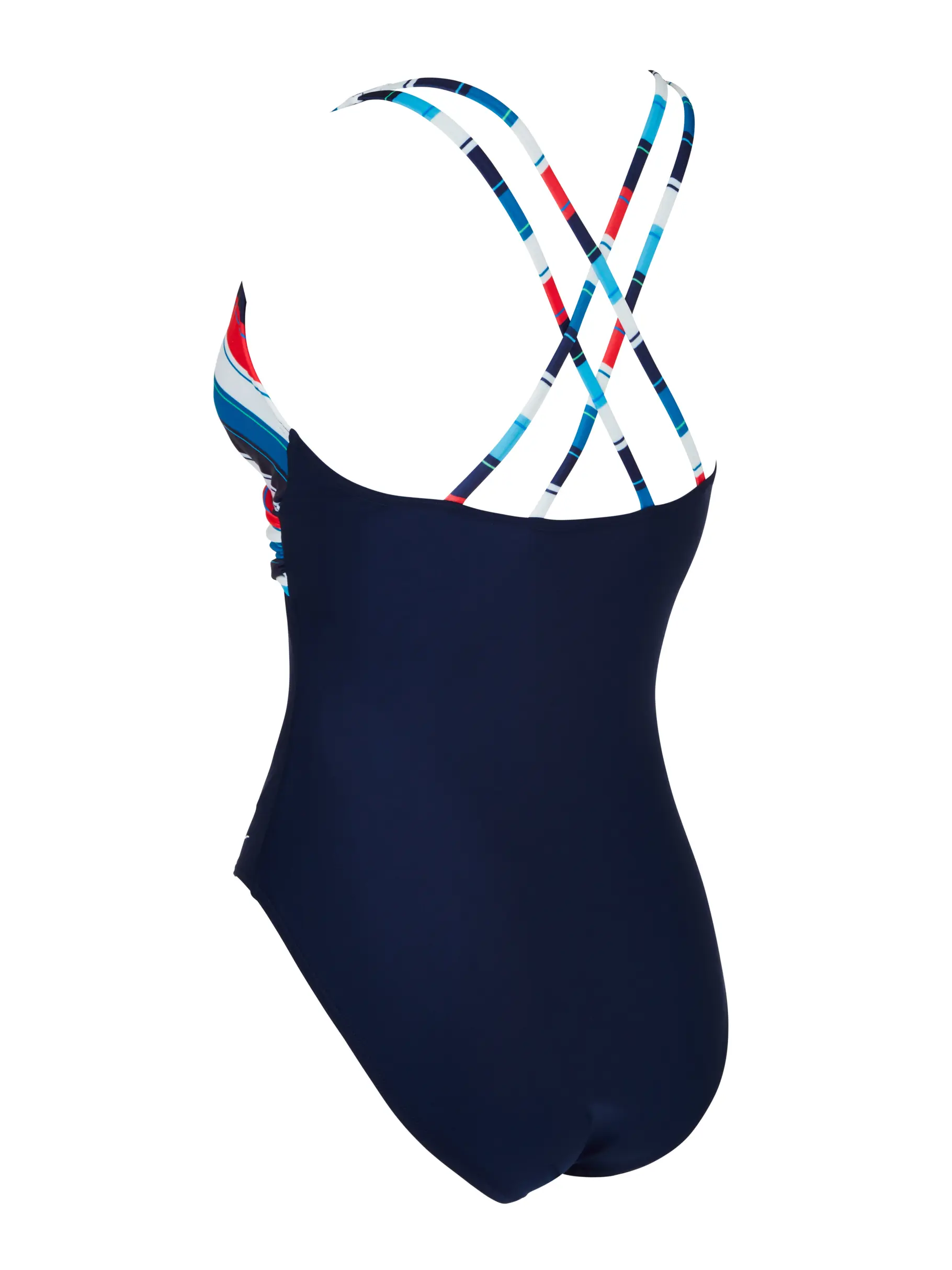 Sale, view full size image of Front view of Product detail - Seamarine Panel Crossback One Piece Swimsuit SEMR
