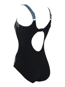 Display front view 6 of Product detail - Ankor clipback One Piece Swimsuit BKGY