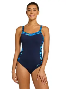 Display front view 1 of Product detail - Womens Drone Ankor Clipback Swimsuit DRON
