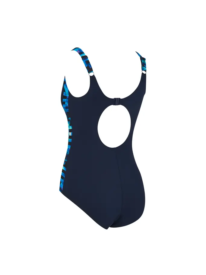 New, view full size image of Front view of Product detail - Womens Drone Ankor Clipback Swimsuit DRON