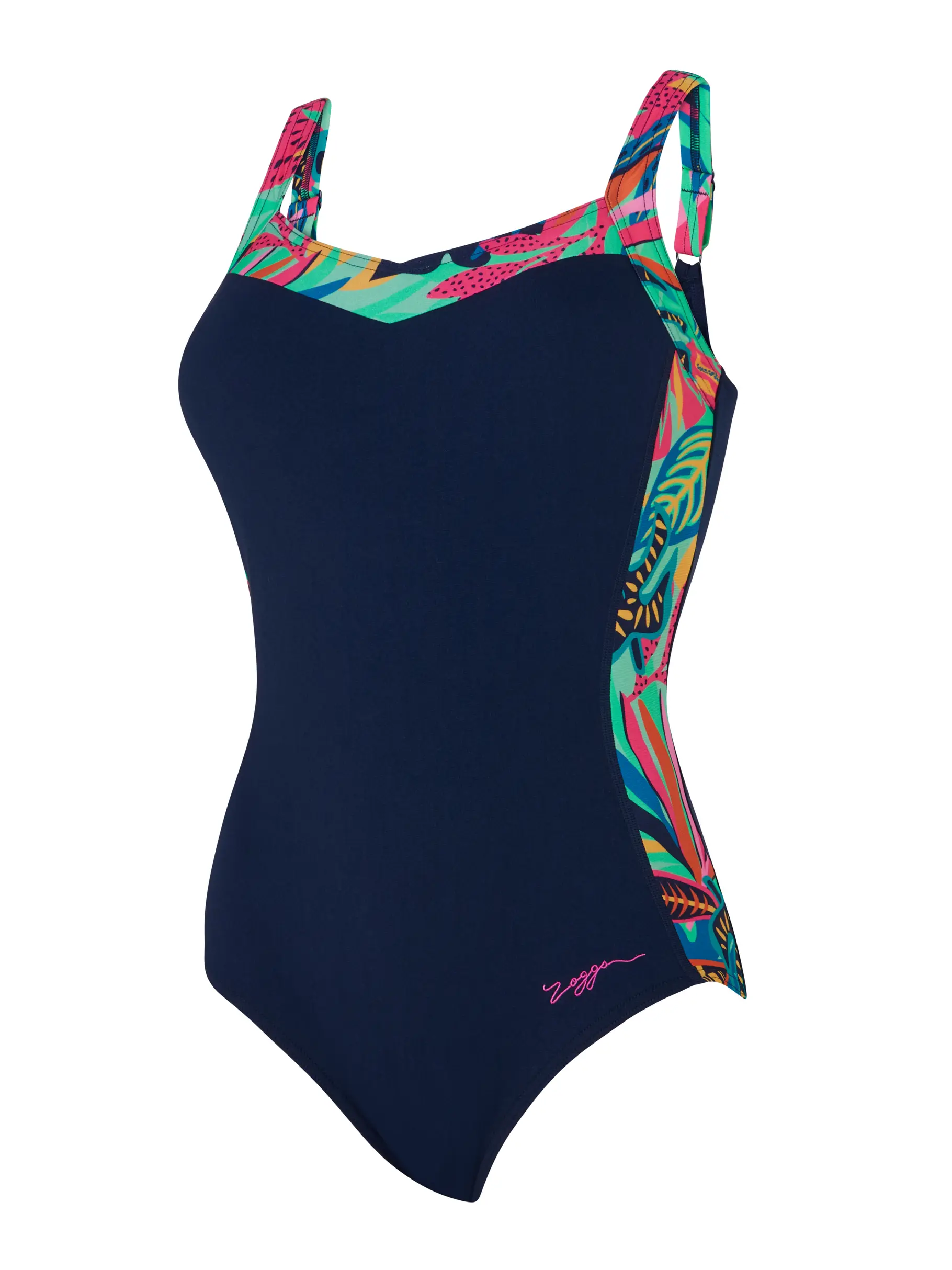 Sale, view full size image of Front view of Product detail - Kuringai Ankor Clipback Swimsuit KURI