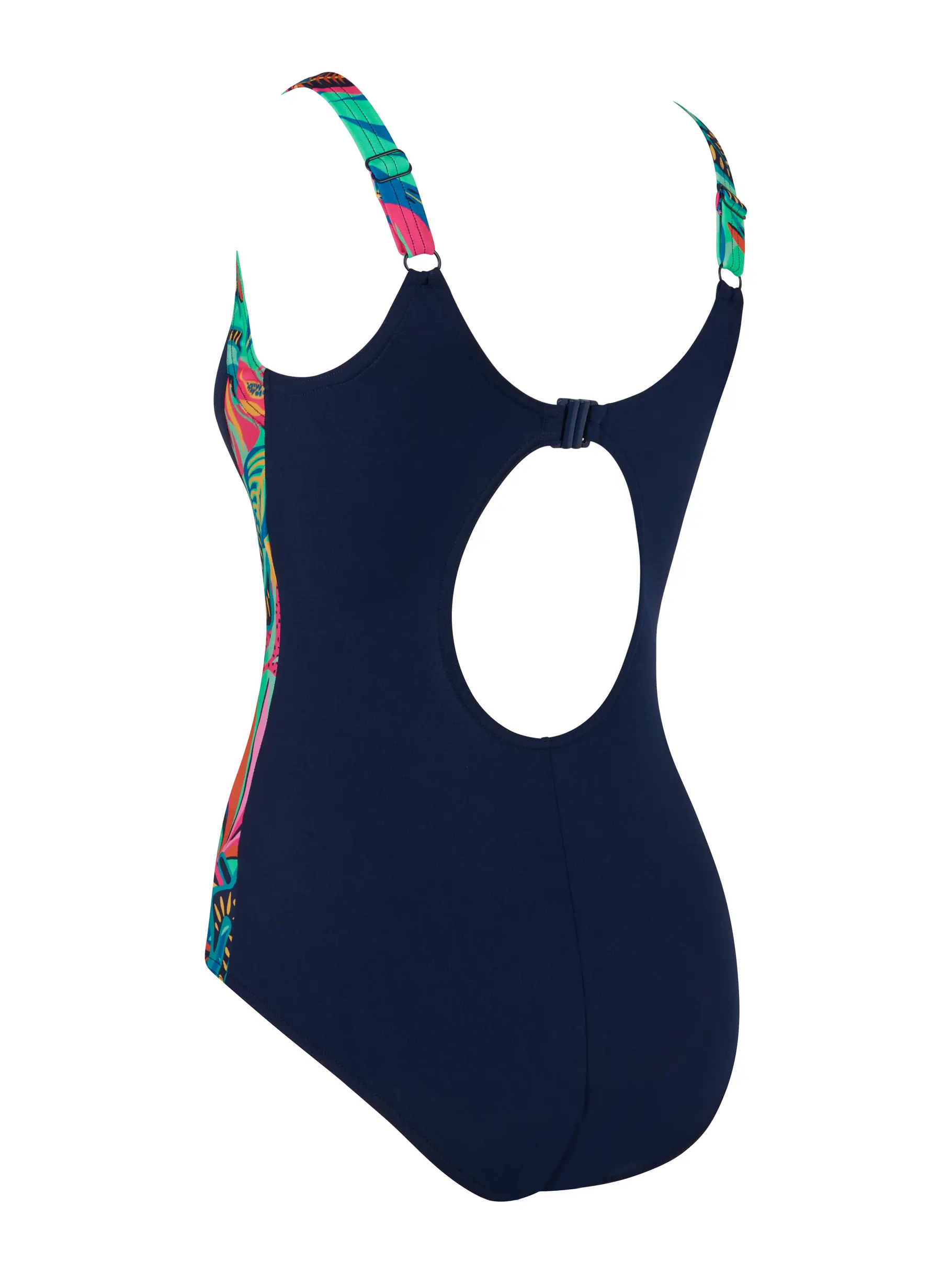 Sale, view full size image of Front view of Product detail - Kuringai Ankor Clipback Swimsuit KURI