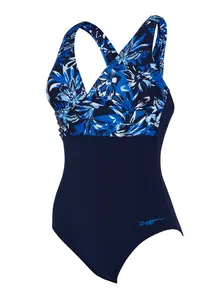 Display front view 5 of Product detail - Sapphire Ruch Crossback Swimsuit SPPH