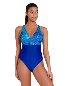 Display front view 1 of Product detail - Womens Nautilus Ruch Crossback Swimsuit NAUT