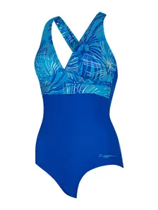 Display front view 6 of Product detail - Womens Nautilus Ruch Crossback Swimsuit NAUT