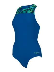 Display front view 6 of Product detail - Cyber Zip Back Swimsuit CYBE
