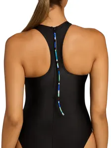 Display front view 4 of Product detail - Womens Elaine Zip Back Swimsuit ELAI