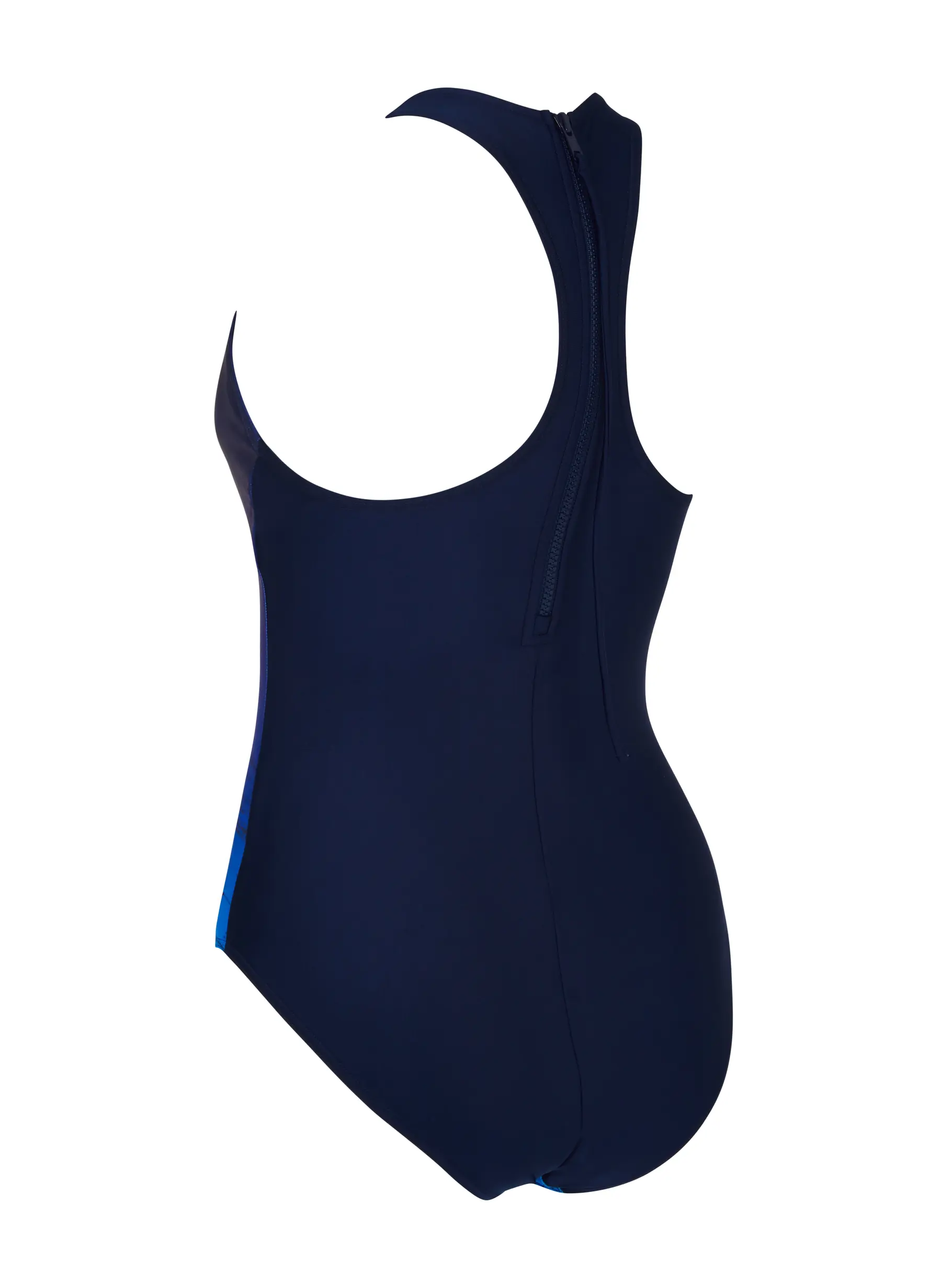 Sale,Clearance, view full size image of Front view of Product detail - Honor Zip Back One Piece Swimsuit HONO