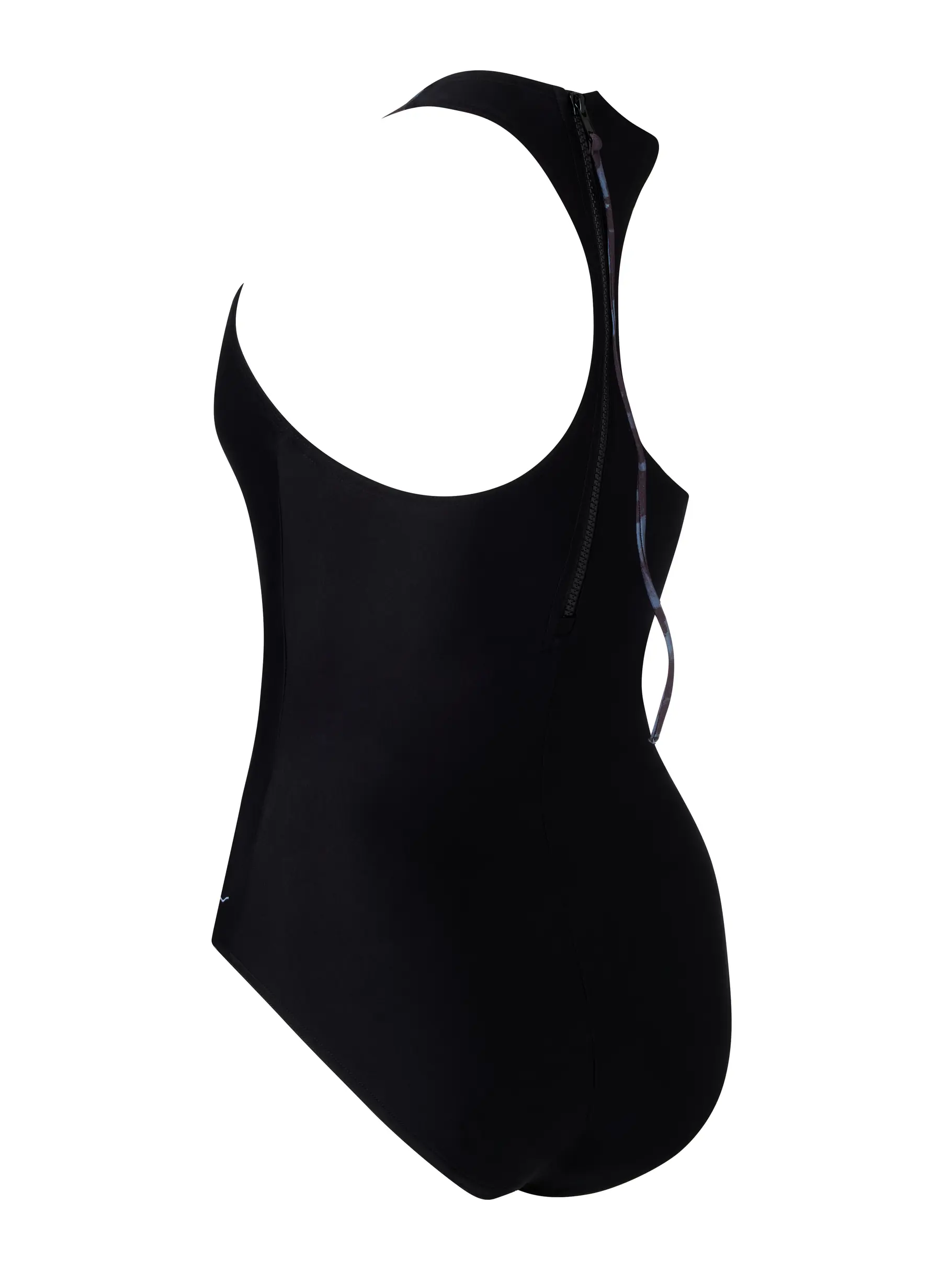, view full size image of Front view of Product detail - Womens Stormy Zip Back Swimsuit STOR
