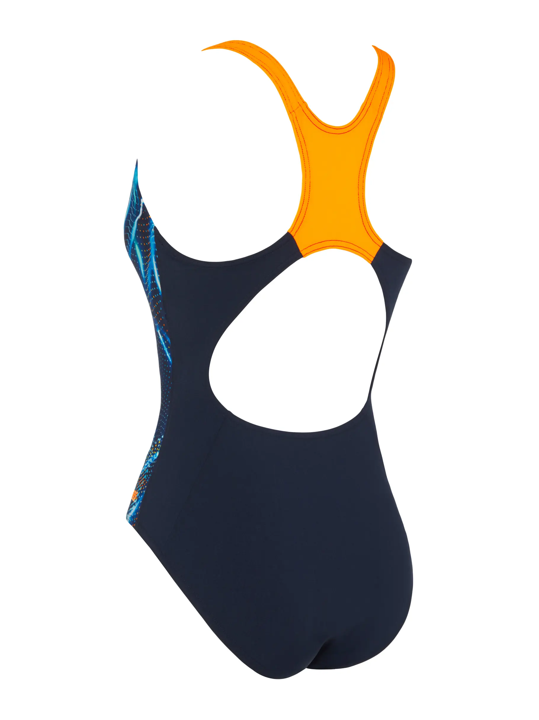 Sale, view full size image of Front view of Product detail - Medusa Powerback Swimsuit MEDU