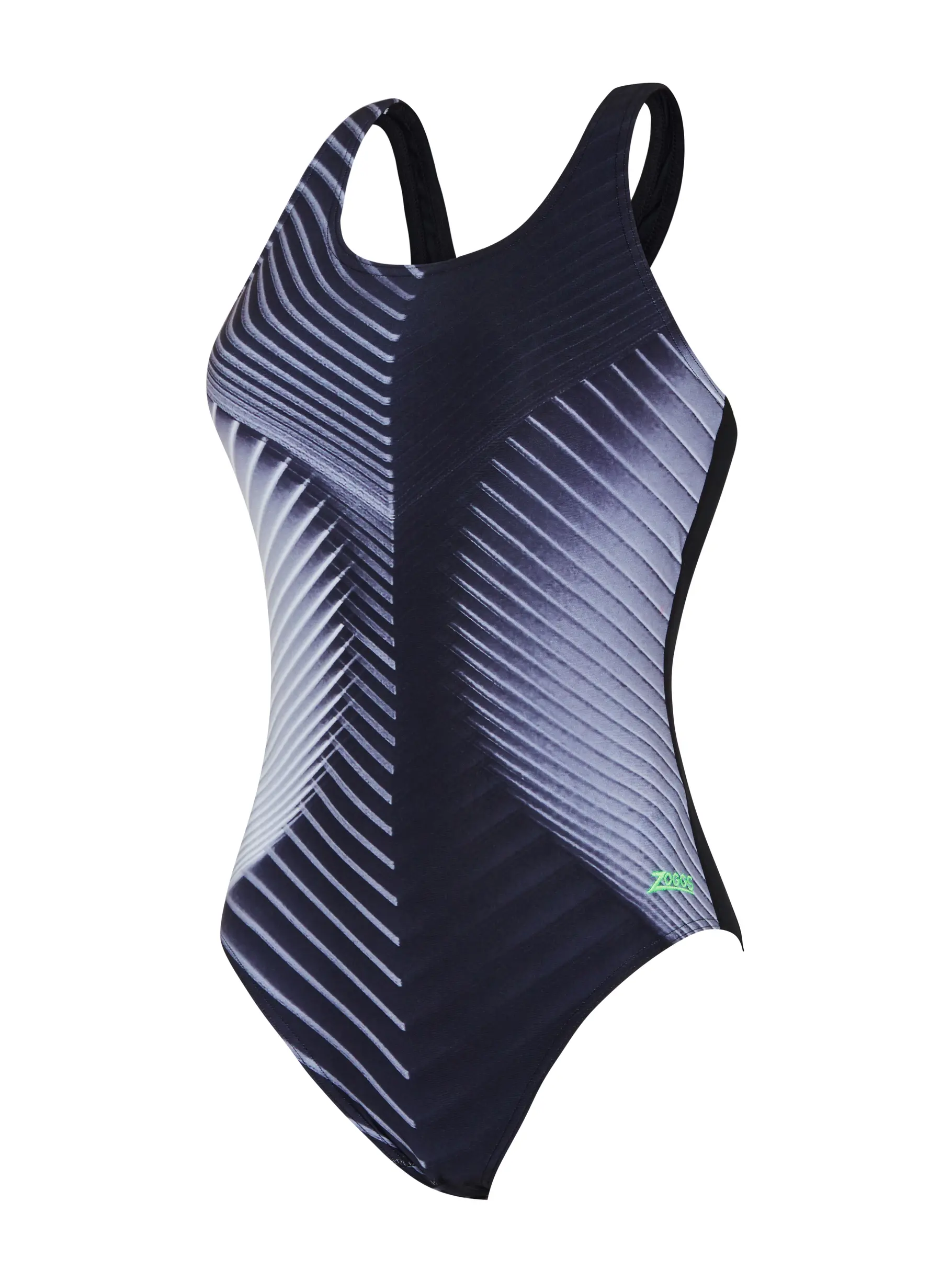 , view full size image of Front view of Product detail - Spinal Powerback Swimsuit SPIN
