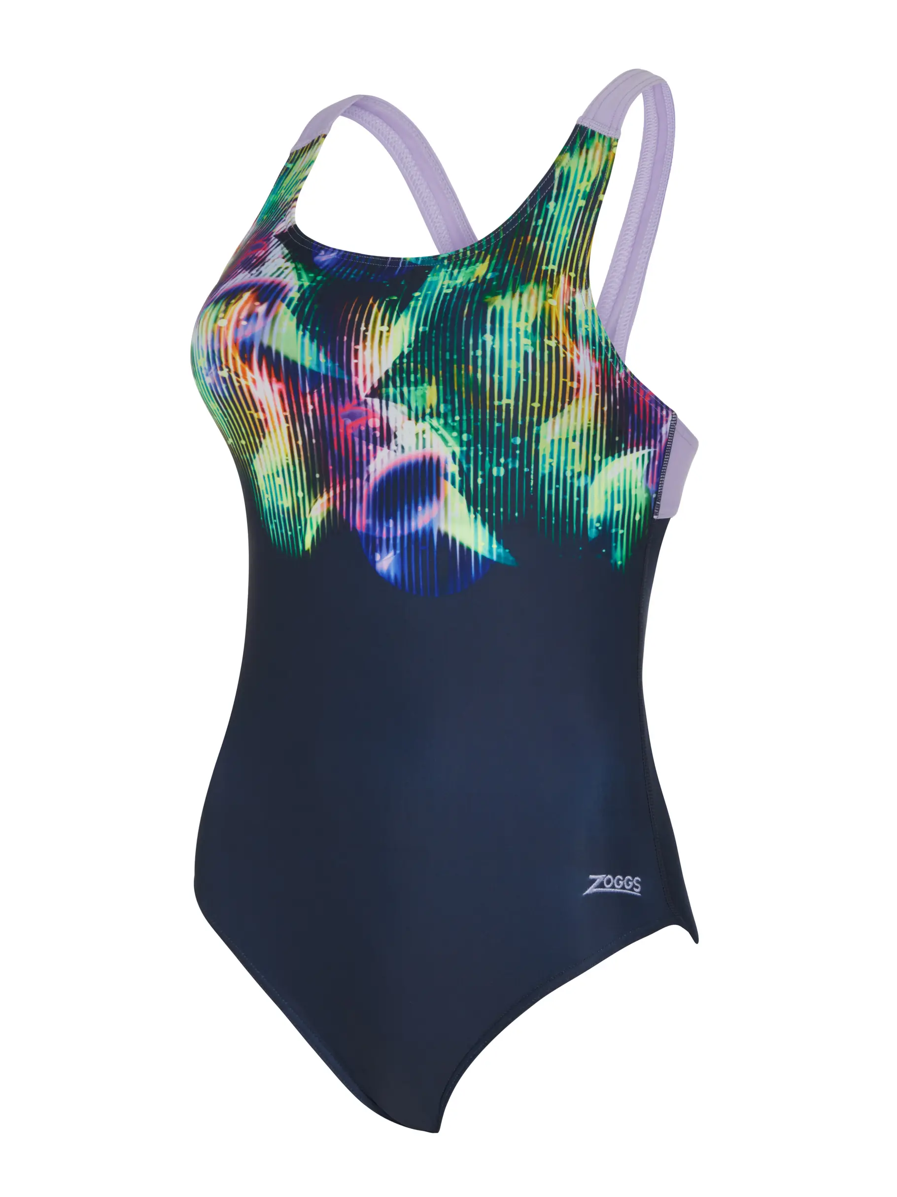 Sale,Clearance, view full size image of Front view of Product detail - Eclipse Speedback Swimsuit ECLI