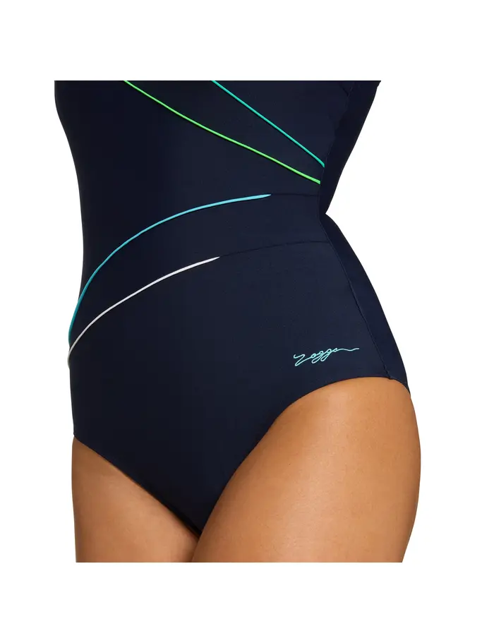New, view full size image of Front view of Product detail - Womens Atlantis Adjustable Macmaster Scoopback Swimsuit ATLA