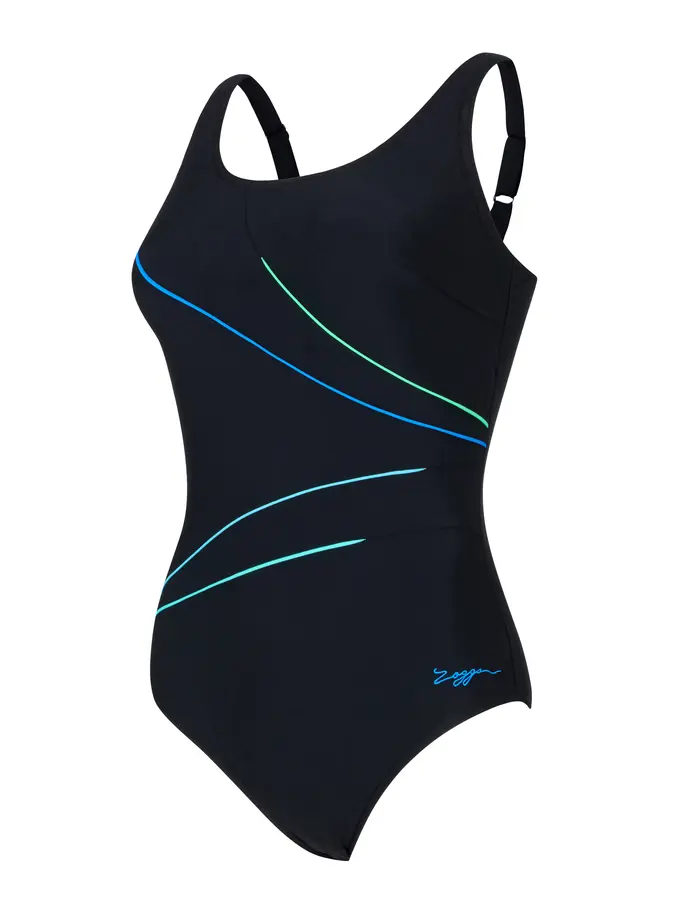 Sale,Clearance, view full size image of Front view of Product detail - Womens Mystic Adjustable Macmasters Scoopback Swimsuit MYST