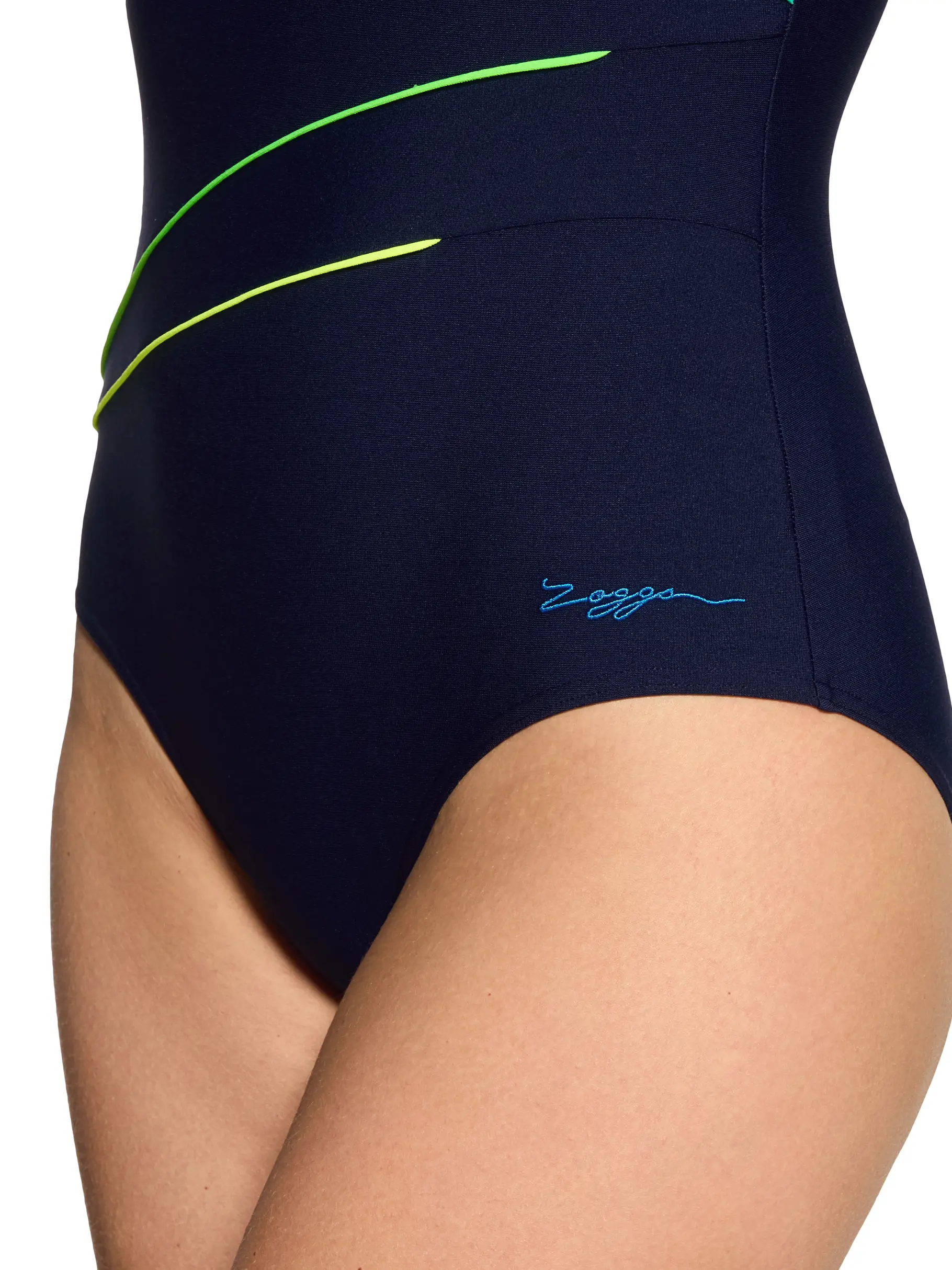Out of Stock,Sale, view full size image of Front view of Product detail - Womens Octane Adjustable Macmasters Scoopback Swimsuit OCTA