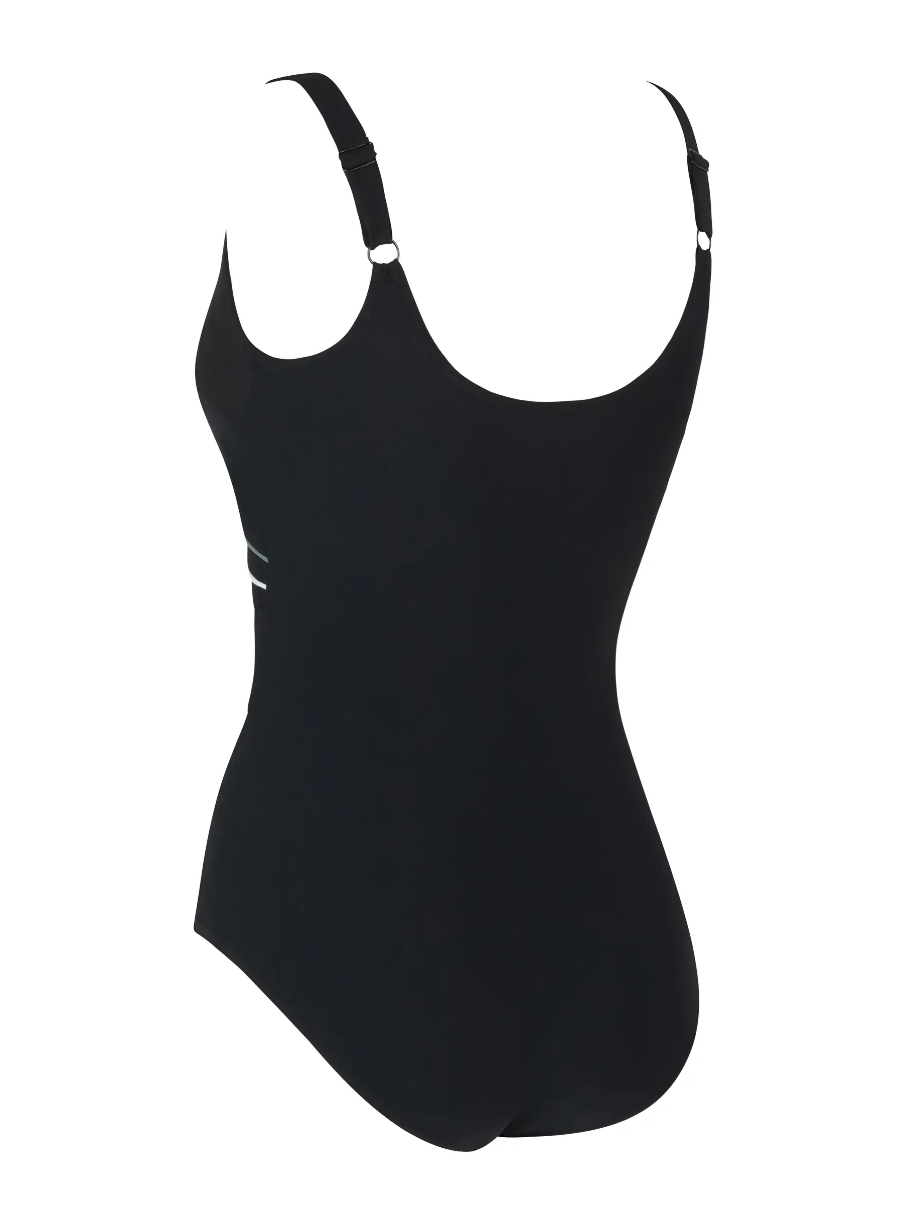 , view full size image of Front view of Product detail - Womens Safari Leaf Macmasters Adjustable Scoopback Swimsuit SAFA