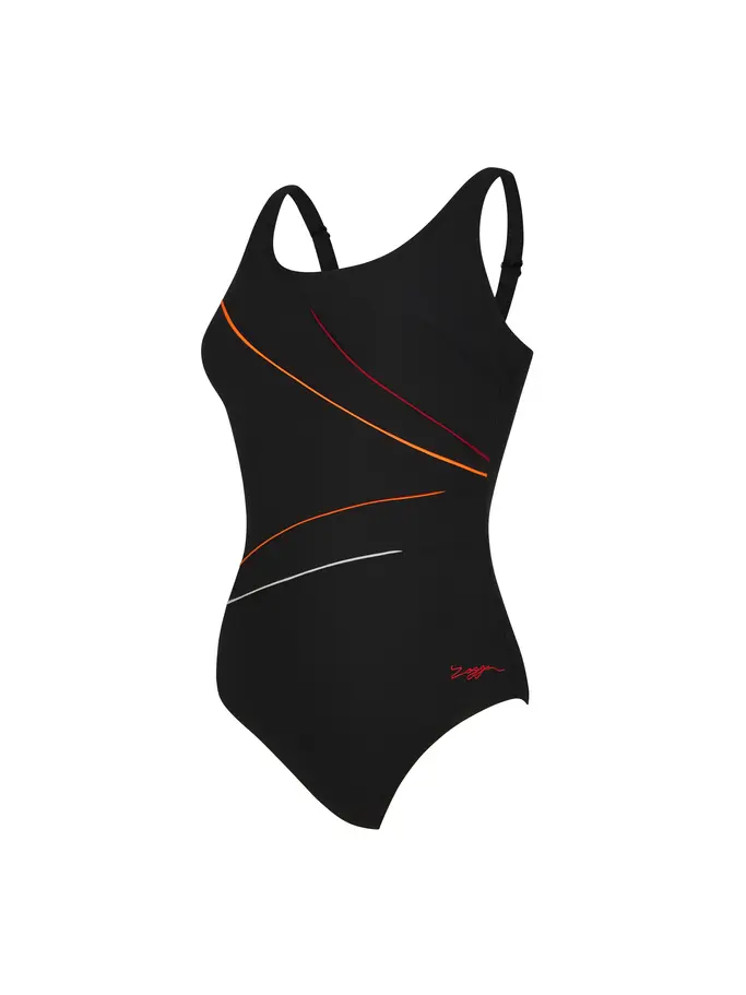 New, view full size image of Front view of Product detail - Womens Yuma Adjustable Macmaster Scoopback Swimsuit YUMA