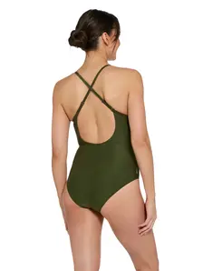 Display front view 2 of Product detail - Womens Mandira Belt Crossback Swimsuit MAND