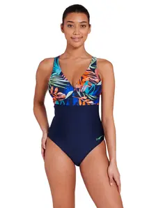Display front view 2 of Product detail - Elegance Braid Crossback Swimsuit ELEG