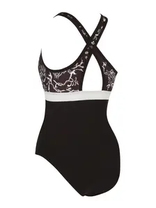 Display front view 6 of Product detail - Womens Classique Dakota Printed Crossback Swimsuit CLAS