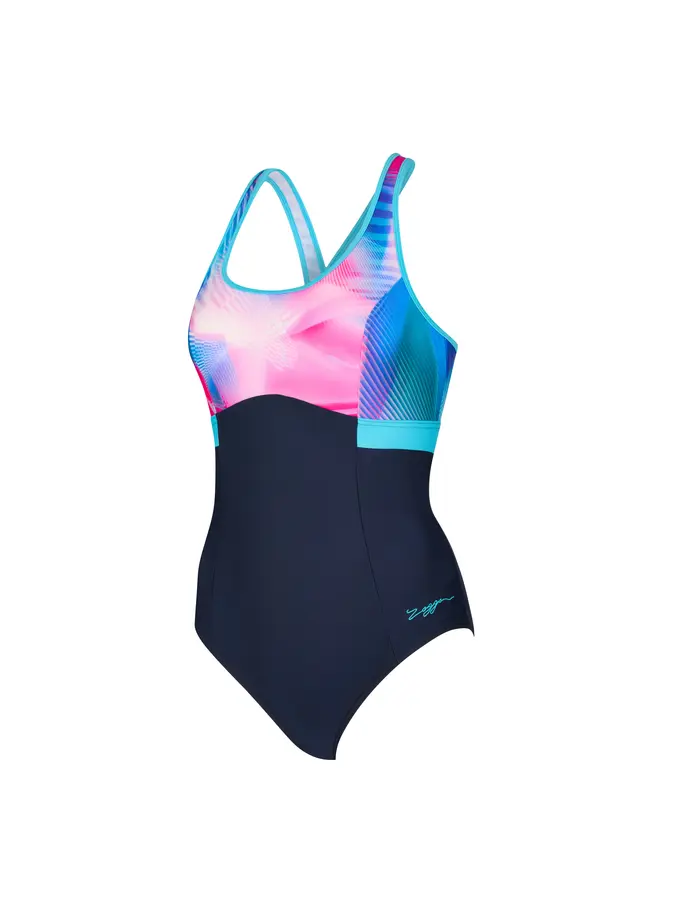 New, view full size image of Front view of Product detail - Womens Flashdrive Dakota Crossback Swimsuit FLDR