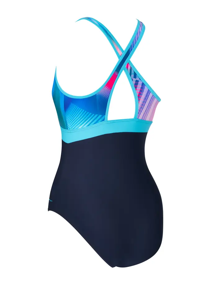 New, view full size image of Front view of Product detail - Womens Flashdrive Dakota Crossback Swimsuit FLDR