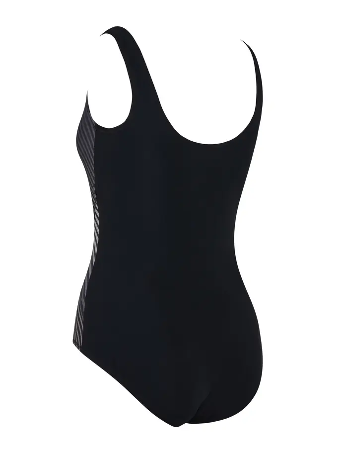 Sale,Clearance, view full size image of Front view of Product detail - Womens Seafarer Scoopback Swimsuit SEAF
